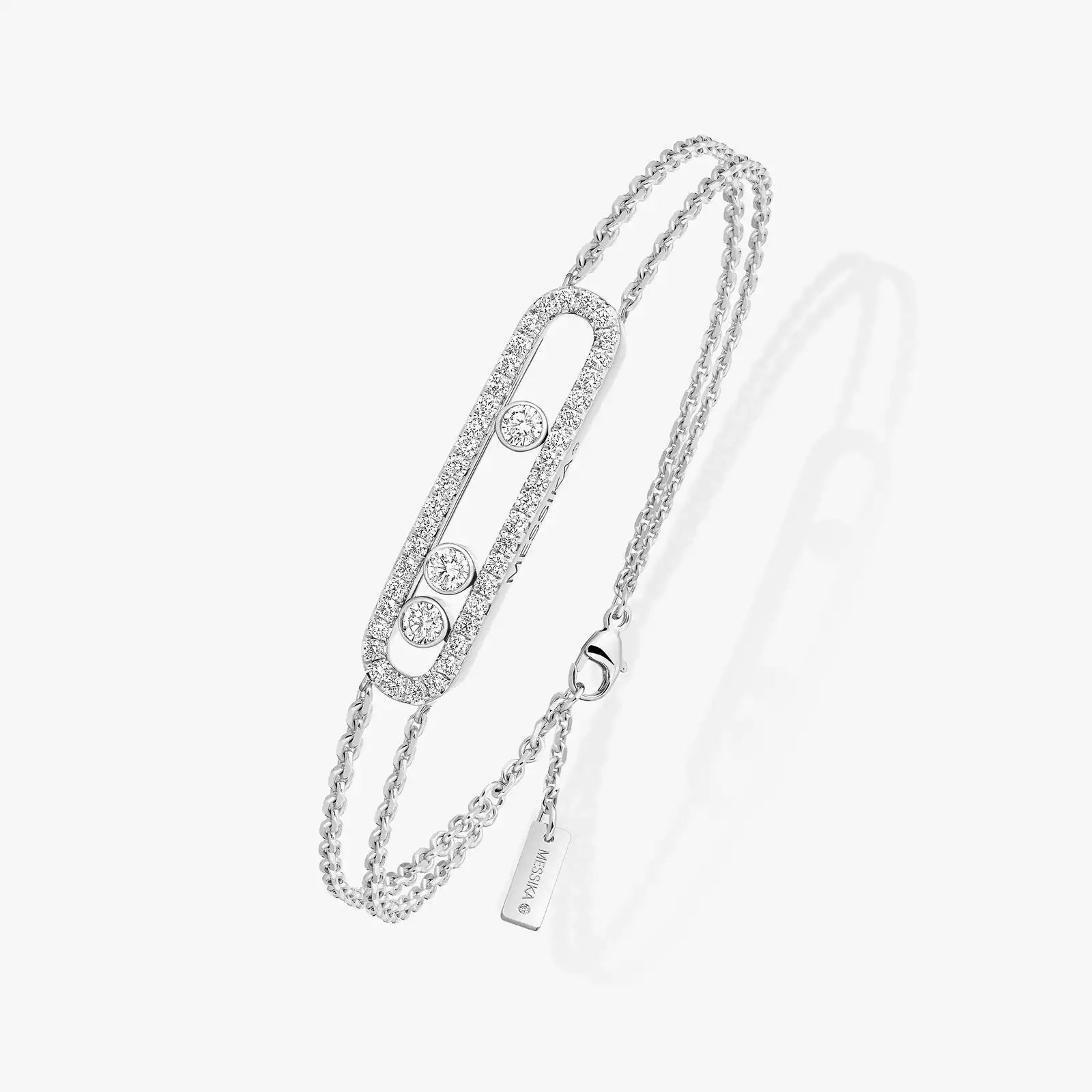 Messika White Gold Diamond Bracelet Move Classic Pavé - Image 2