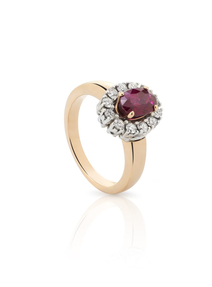 Anillo con Rubí y Diamantes WESSELTON W colors
