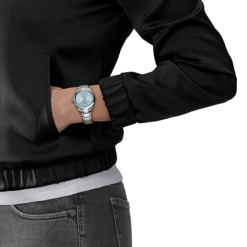 Montre Tissot PR 100 34 mm avec cadran bleu glacier – Image 4