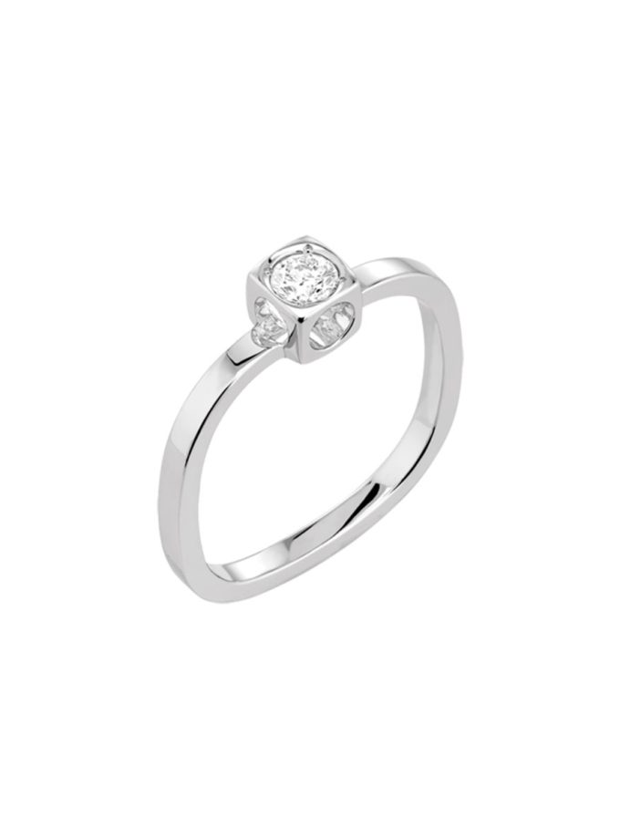 Anillo Dinh Van Le Cube Diamant oro blanco