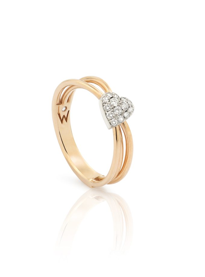 Anillo con Corazón de Diamantes de WESSELTON GEA