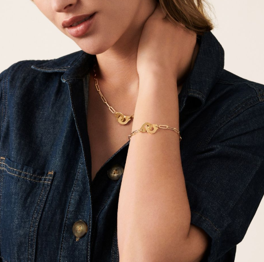 COLLAR MENOTTES DINH VAN ORO AMARILLO - Imagen 2