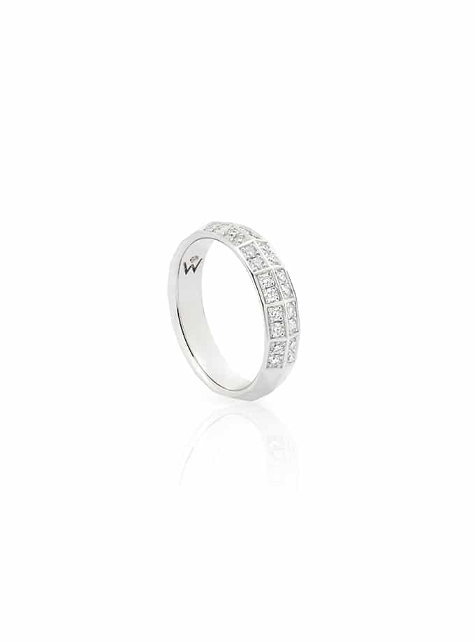 ALLIANCE WESSELTON -W-FACETT- OR BLANC ET DIAMANTS-001