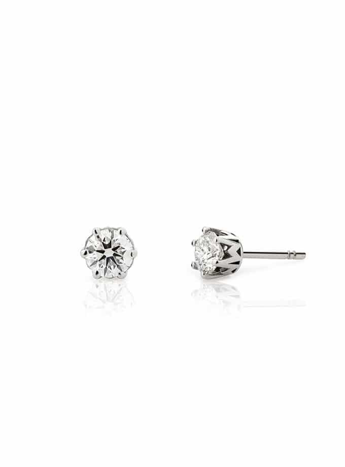PENDIENTES ATELIER DE WESSELTON COLECCIÓN ESENCIA EN ORO BLANCO Y DIAMANTE-001