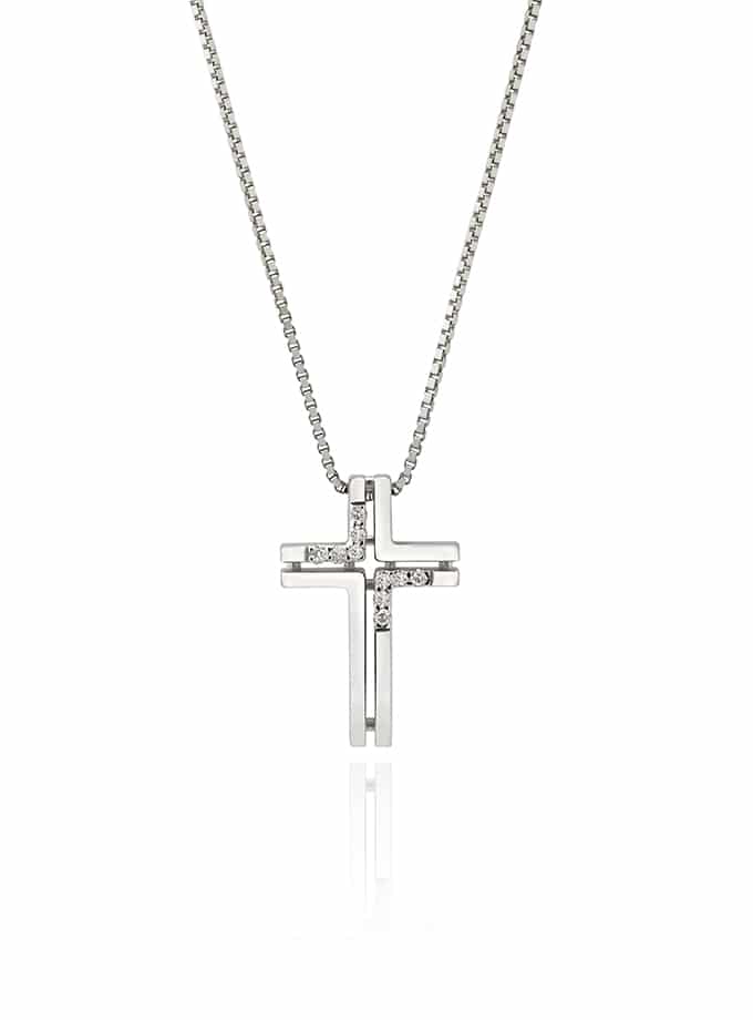 COLGANTE ATELIER DE WESSELTON COLECCIÓN ÀURIA EN ORO BLANCO Y DIAMANTE-001