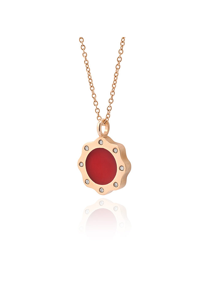COLGANTE ATELIER DE WESSELTON COLECCIÓN GEA ORO ROSA Y DIAMANTES-001