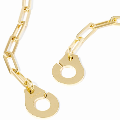 COLLAR MENOTTES DINH VAN ORO AMARILLO - Imagen 3