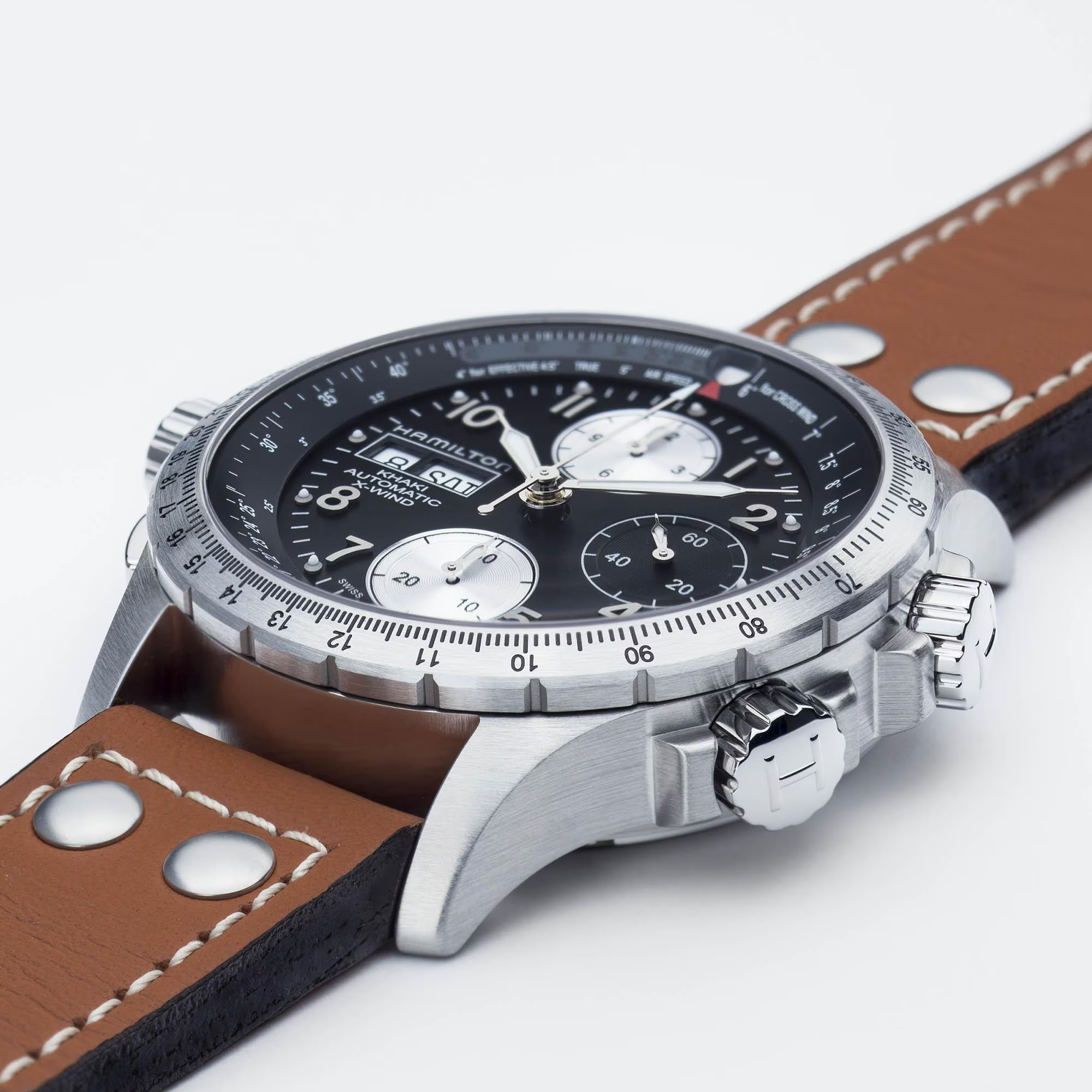 MONTRE HAMILTON KHAKI AVIATION X-WIND AUTO CHRONO – Image 7