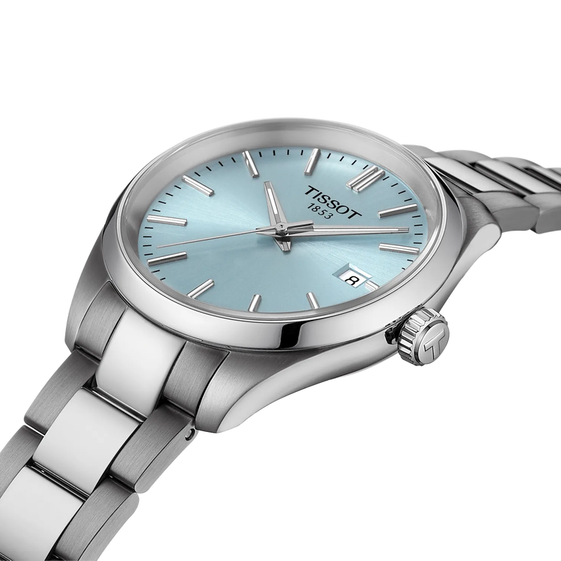 Montre Tissot PR 100 34 mm avec cadran bleu glacier – Image 3
