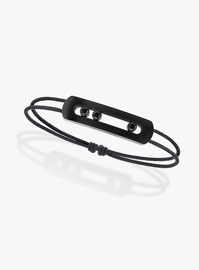 POLSERA DE CORDÓ MESSIKA - TITANIUM TOTAL BLACK-001