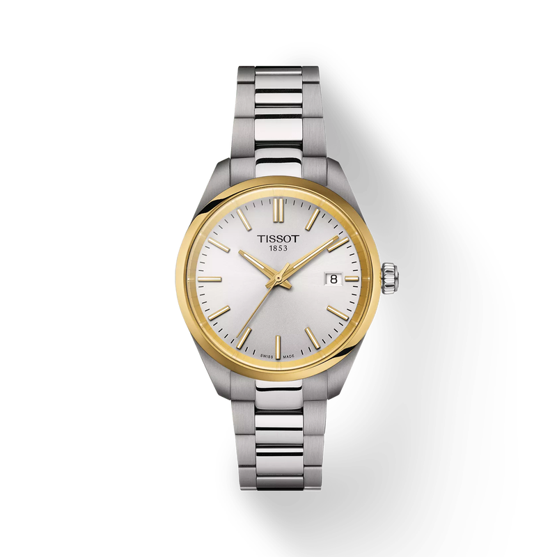 Montre TISSOT PR 100 34MM avec revêtement PVD or