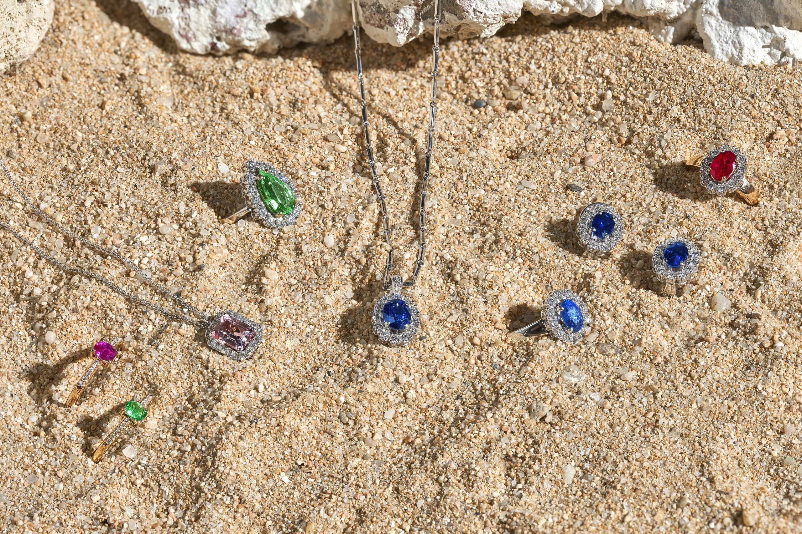 WESSELTON Colombian Emerald Ring W Colors Collection - Image 4
