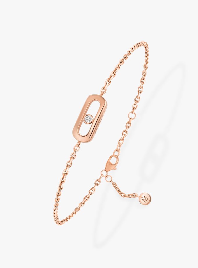 Pulsera Messika Care(s) oro rosa diamante