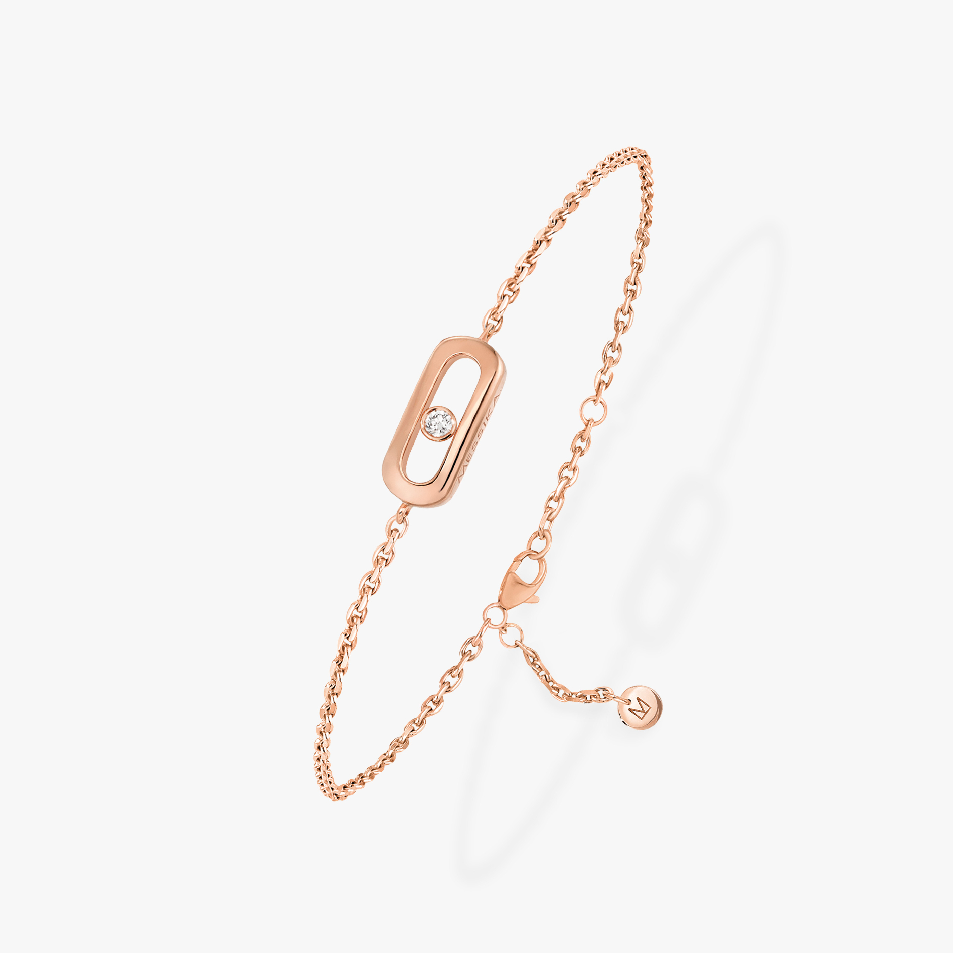 Bracelet Messika Care(s) en or rose et diamants