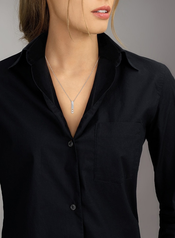 MESSIKA NECKLACE - MY FIRST DIAMOND - WHITE GOLD-003