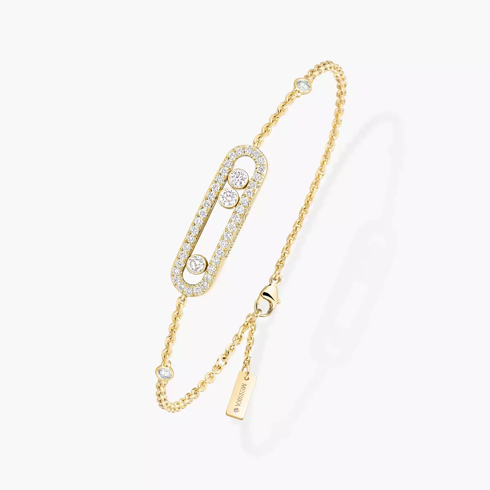 Pulsera Messika Oro amarillo Diamante Baby Move Pavé - Imagen 2