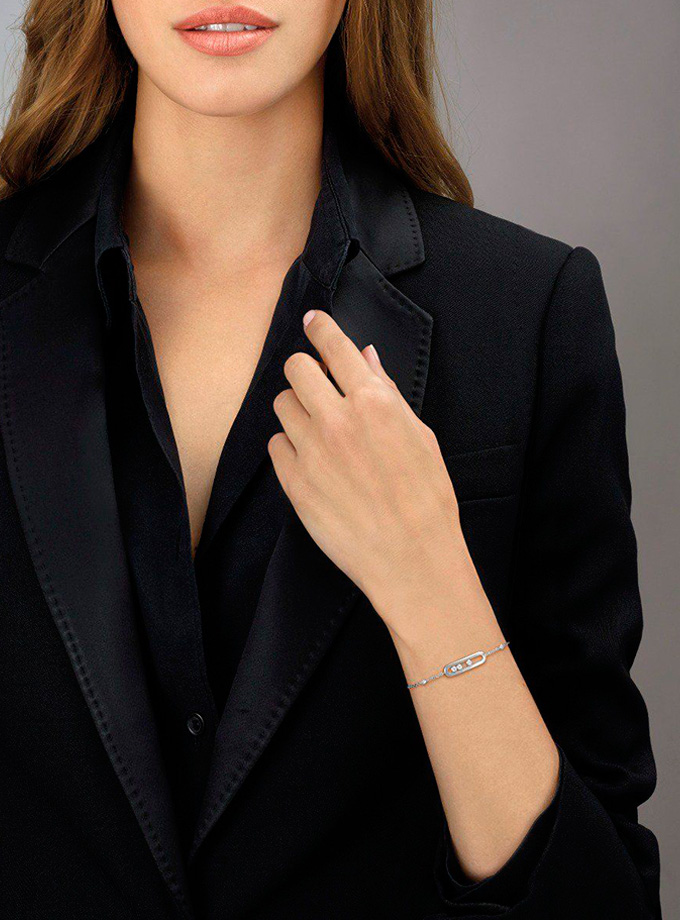 MESSIKA BRACELET - BABY MOVE PAVÉ - WHITE GOLD-002