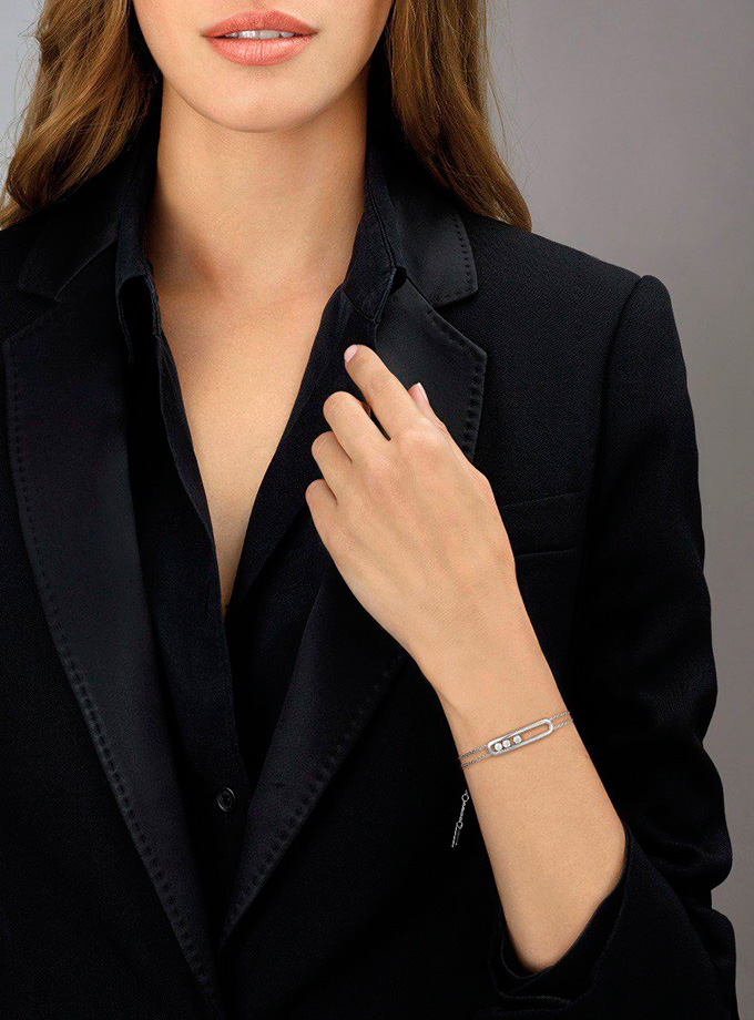 MOVE CLASSIQUE - POLSERA, OR BLANC