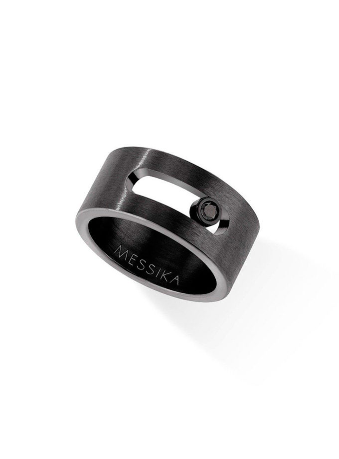 ANELL MESSIKA - MOVE TITANIUM COLOR NEGRE