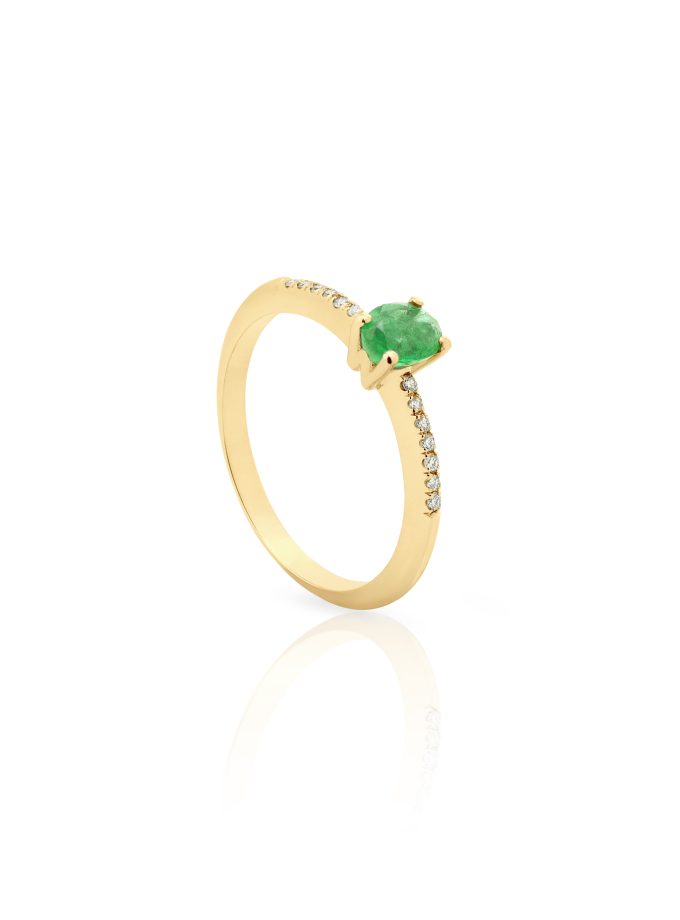 Anillo con Esmeralda S de WESSELTON W Colors